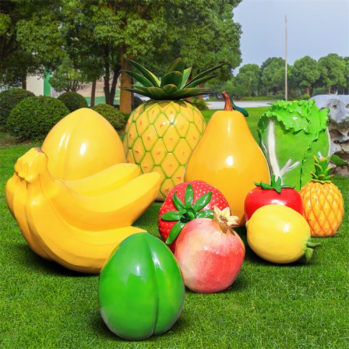 玻璃钢水果蔬菜雕塑  玻璃钢雕塑定制