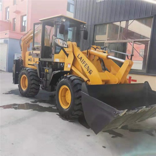 小型挖掘机式装载机  莱丰 全角度旋转两头忙装载机 工程搬运