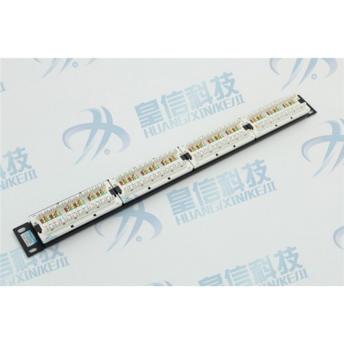 24口六类屏蔽RJ45插座配线架