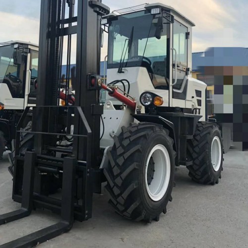 侧翻油缸叉车  能加吊杆越野叉车 坚固耐用