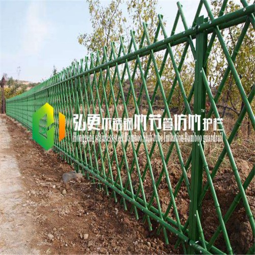 厂家直销仿竹护栏 防竹篱笆防竹栅栏 仿竹围栏