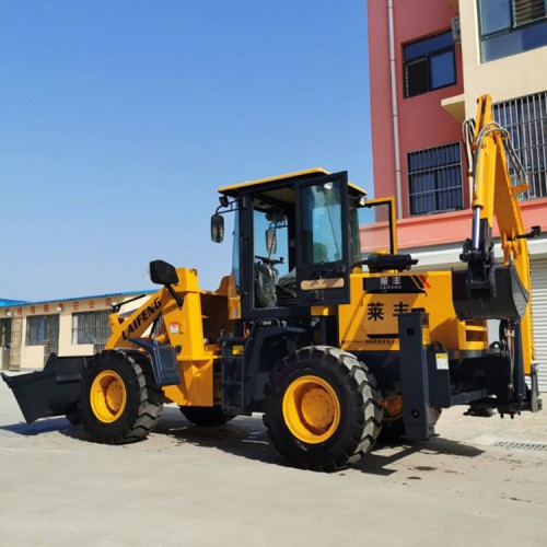 液压挖掘机式装载机  莱丰 全角度旋转两头忙装载机 厂家