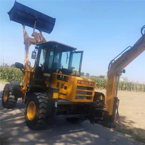 小型挖掘机式装载机  莱丰 批发两头忙装载机 价格实惠