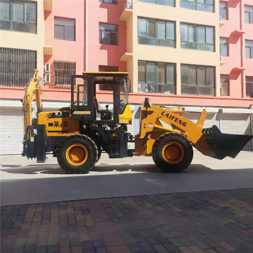 挖掘机式装载机可改装  莱丰 两头忙小型装载机 定金发货