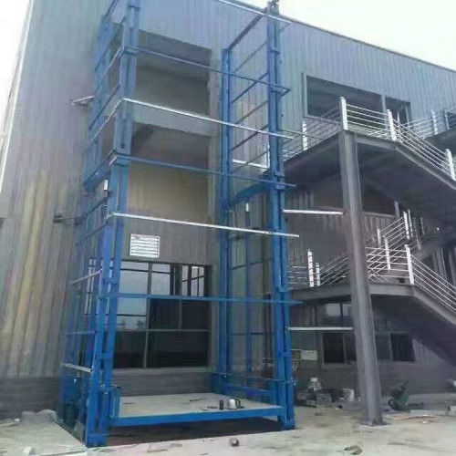 单轨升降货梯 升降货梯导轨 二层升降货梯