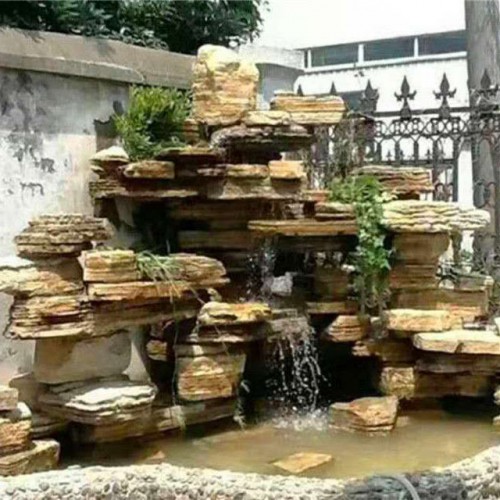 千层石假山 龟纹石假山 灵璧假山石批发