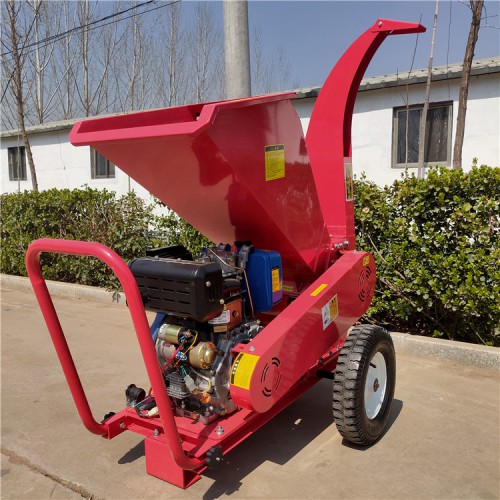 树枝粉碎机 干湿枝条切碎机 柴油机碎枝机