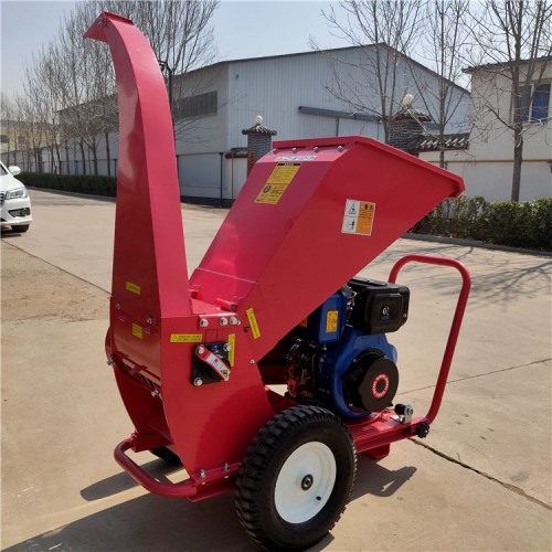188汽油柴油树枝粉碎机 干湿树枝粉碎机 果园枝条碎枝机