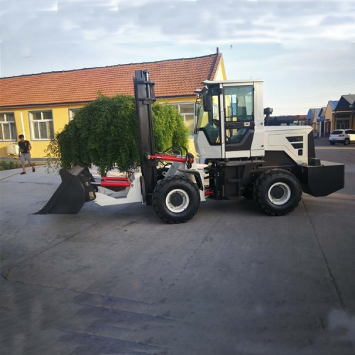 越野叉车加铲斗  大马力越野叉车 可以实地试车