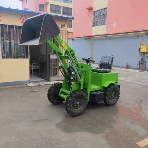 砂石厂专用电动四驱小铲车  机场清理电动小铲车 车间小铲车