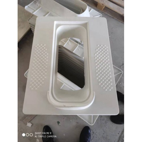 厂家直供玻璃钢模压蹲便器