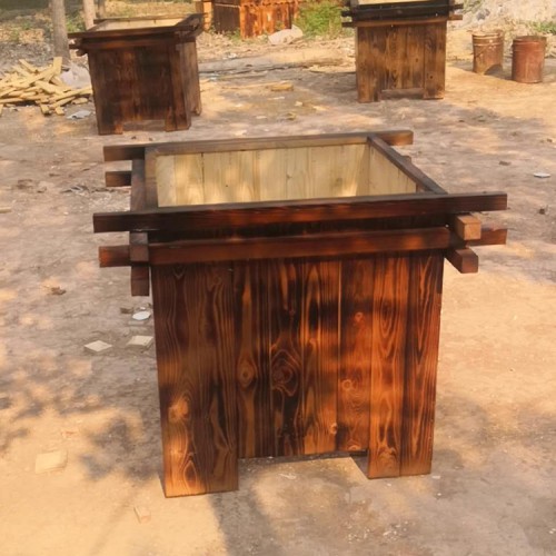 防腐木花箱 花箱厂家