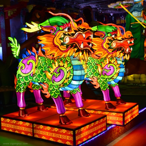 自贡彩灯神话动物造型花灯出租彩灯花灯策划免费设计现货