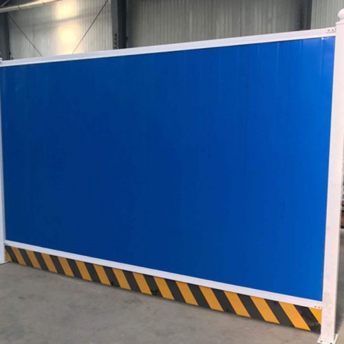 厂家直销蓝色彩钢围挡工地临时围挡批发 泽尚