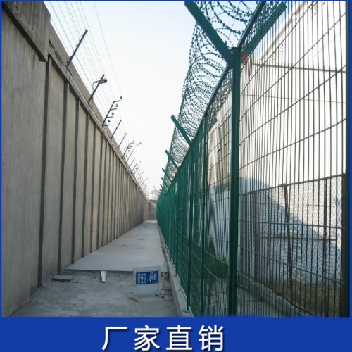 监狱周界围墙网 内外巡逻道钢网墙