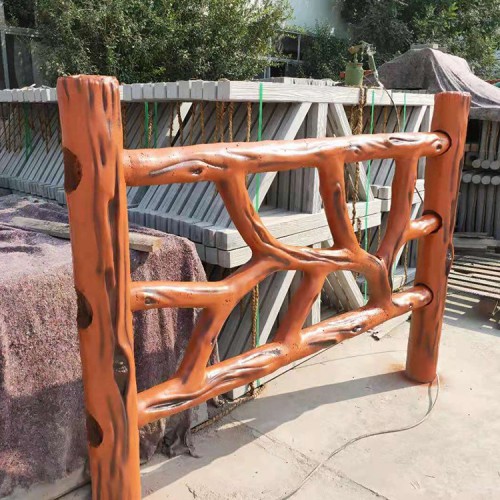 水泥仿藤护栏栏杆 水泥仿藤护栏