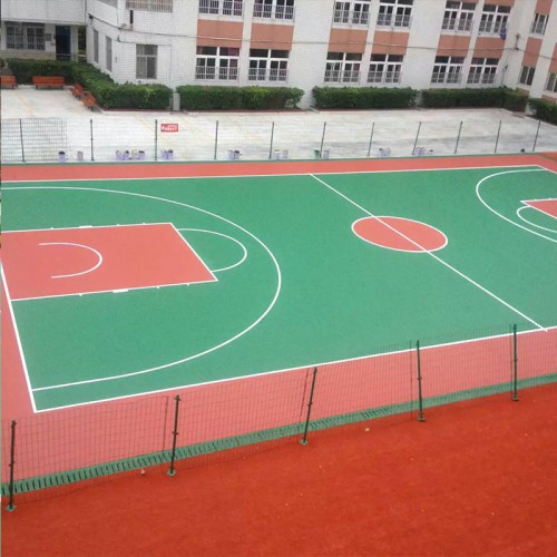 广西南宁篮球场地胶 硅pu球场地坪漆多少钱一平米