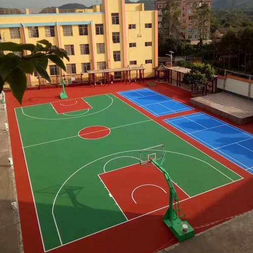 桂林丙烯酸球场地坪漆施工流程