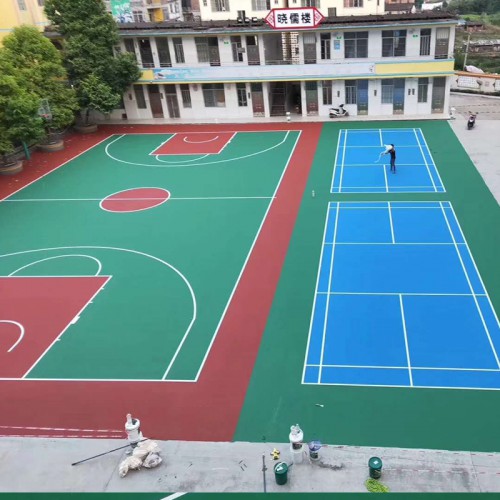 钦州水性丙烯酸篮球场施工价格