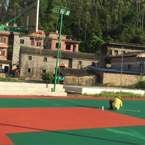 弹性丙烯酸篮球场多少钱一平米