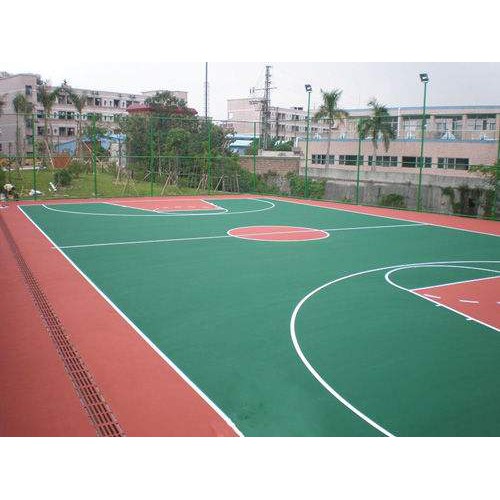 硅PU篮球场有几个特点