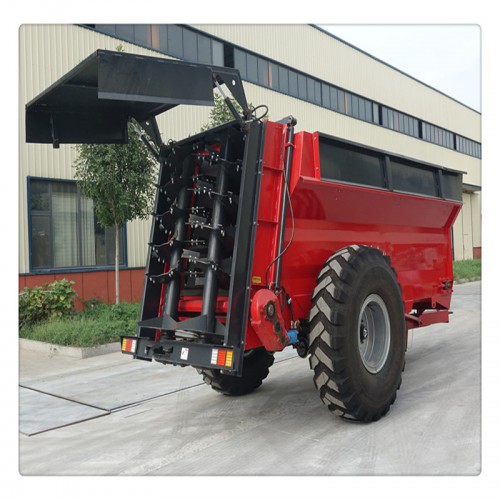 双竖螺旋撒粪车 后抛式绞龙施肥机 散粪机价格