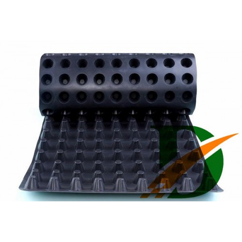 60高橡胶凸片疏水板排水层，凸点向上