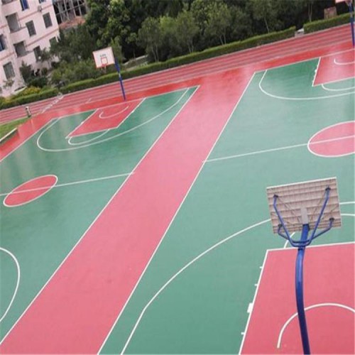 新国标硅PU羽毛球场