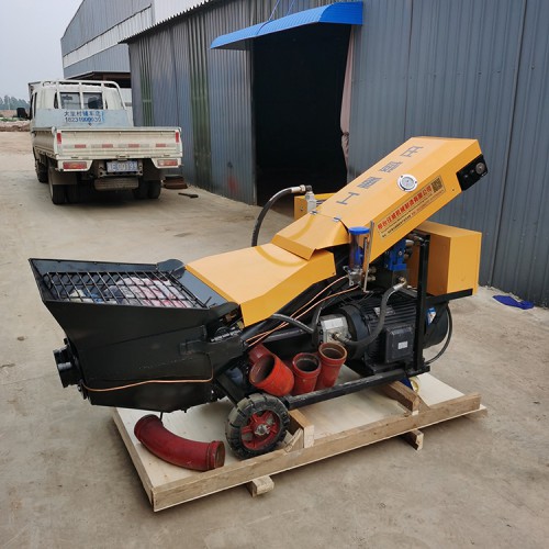 细石混凝土输送泵 二次构造柱泵 大颗粒地泵拖泵 混泥土上料机