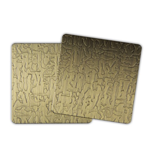 蚀刻黄古铜不锈钢板_不锈钢蚀刻黄古铜板多少钱一平方