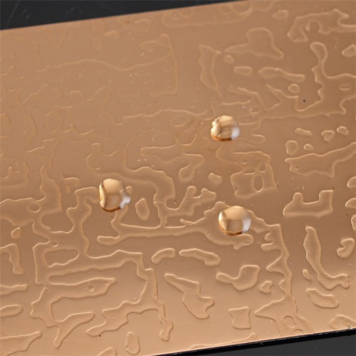 玫瑰金蚀刻不锈钢板 不锈钢玫瑰金蚀刻板定制定做