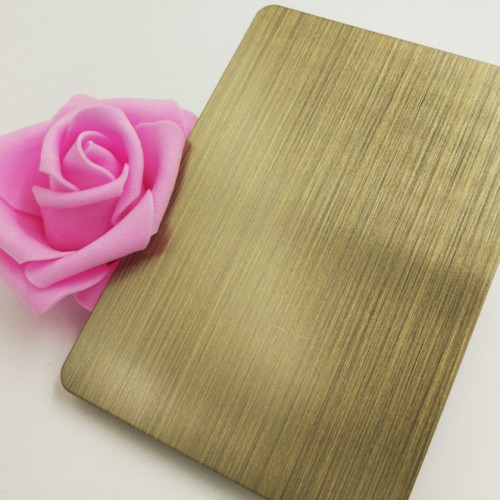 发纹黄古铜不锈钢板 不锈钢发纹黄古铜板哪家好