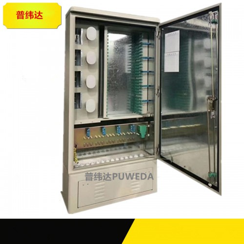 288芯不锈钢光缆交接箱，不锈钢光交箱效果图