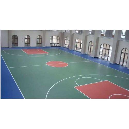 学校硅PU篮球场的价格