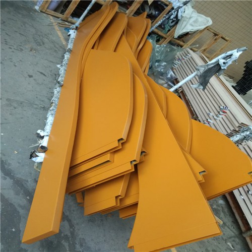 仿木纹弧形铝方通u型铝方通厂家供应