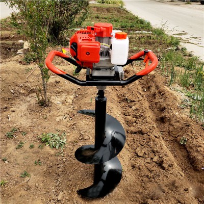 埋桩打眼机 果园施肥钻孔机
