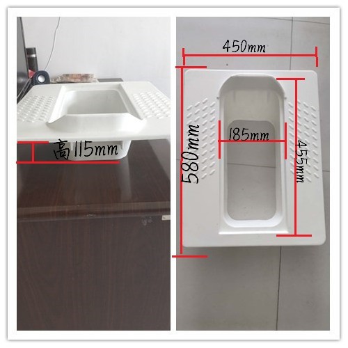 直供玻璃钢模压蹲便器 易冲洗 不发黄