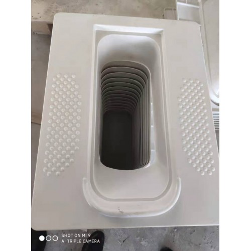 涌泽 直售玻璃钢蹲便器 易冲洗 不发黄
