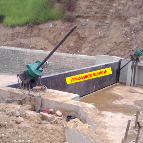 海鹰 斜支臂式钢闸门 隐蔽式钢制闸门 小型启闭机闸门批发