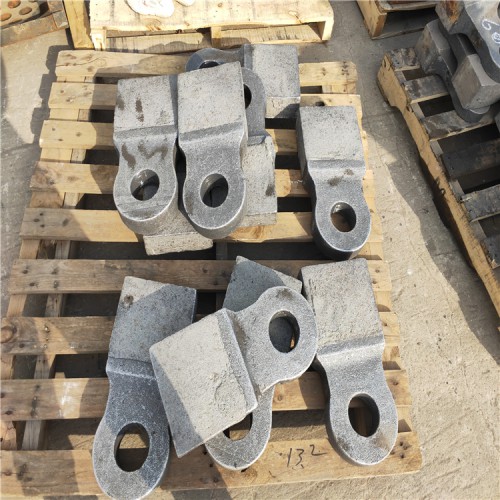 大型合金耐磨矿山砂石破碎机锤头锤式碎石机高铬锤头打沙机o甩锤