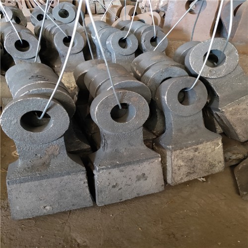 定制破碎机制砂页岩矸高锰钢耐磨锤头高锰钢甩锤高铬合金锤头