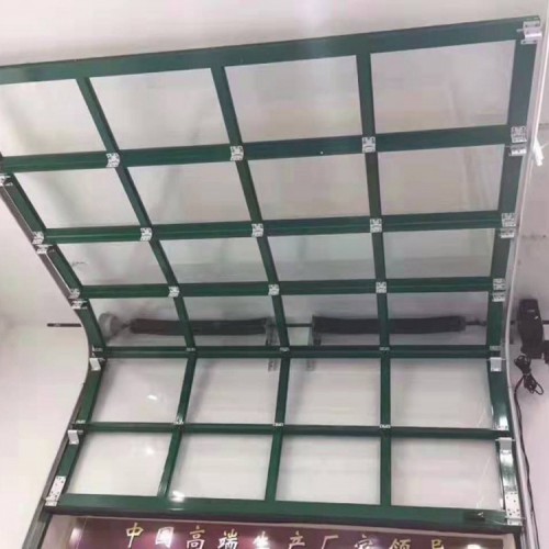工业滑升门 厂房平开门 汽车4S店透视门