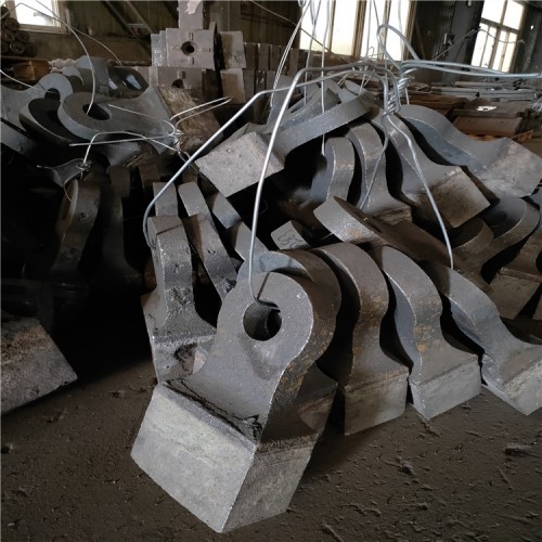 破碎机石子大型锤头移动大型高铬合金锤头制砂机式耐磨矿山方锤