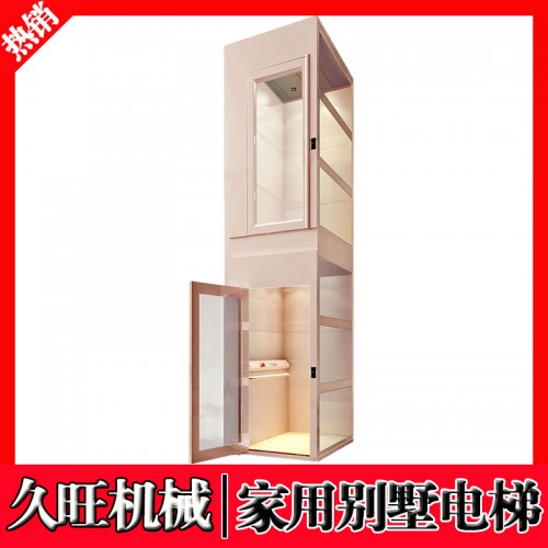 曳引式别墅电梯 家用观光小型三层四层无机房升降梯