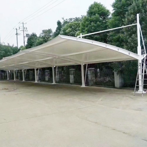 膜结构停车棚价格 停车棚定制安装