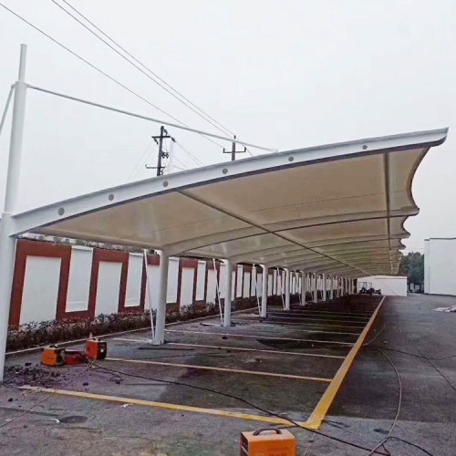 膜结构停车棚 小车停车棚