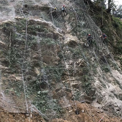 护坡钢丝网 护坡铁丝网 高速公路主动防护网