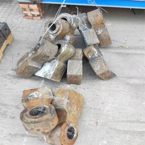 水泥厂破碎机锤头耐磨锤头高锰钢锤头高锰钢甩锤尺寸定做