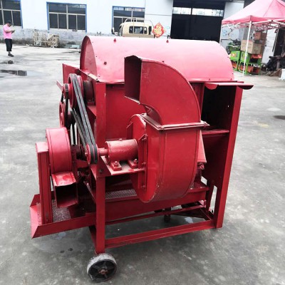 多功能打谷机 移动式稻谷打谷机 大型水稻脱粒机