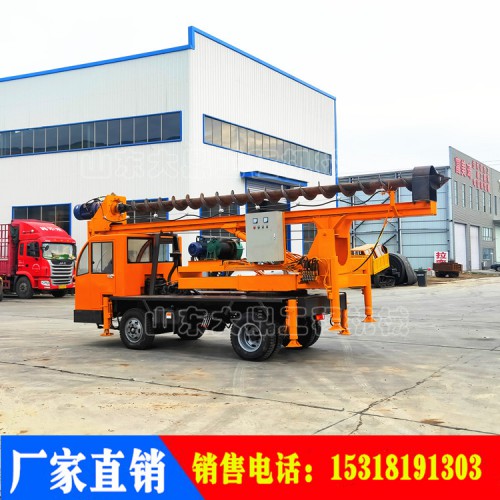 民房建筑地基打桩机 轮式地基打桩机 7米建筑地基打桩机厂家